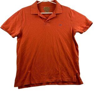 Polo Jeans Mens Polo Shirt Large Orange by Ralph Lauren with Rare RL Flag Logo